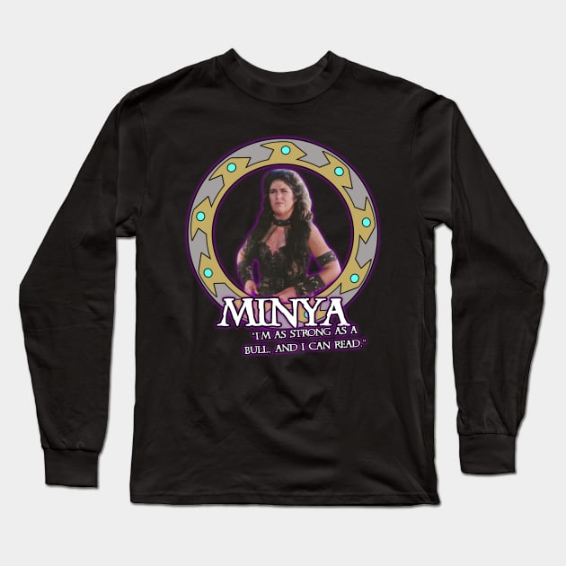 Minya Strong As A Bull Long Sleeve T-Shirt by CharXena